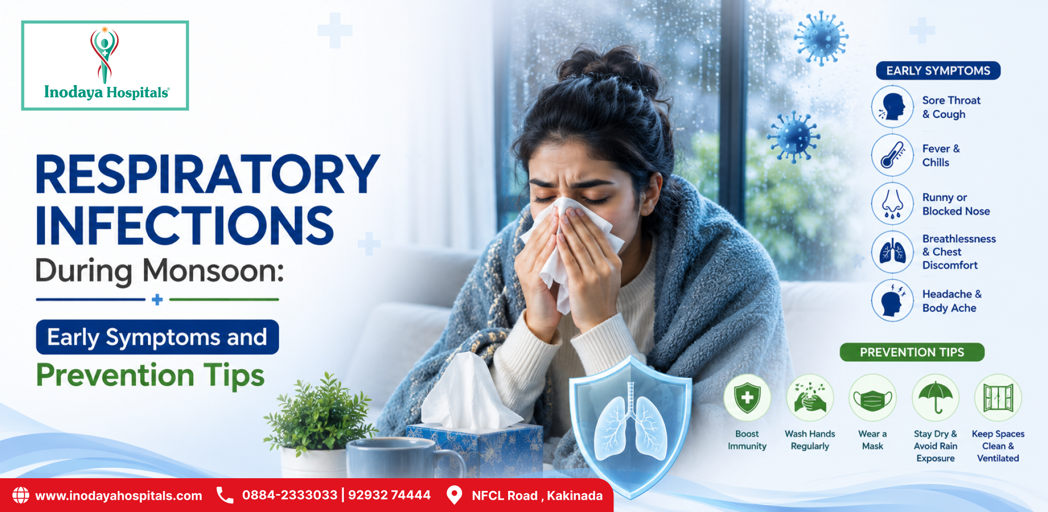 Respiratory Infections During Monsoon: Early Symptoms and Prevention Tips